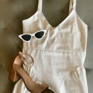 Pitaya White Fit n Flare Dress